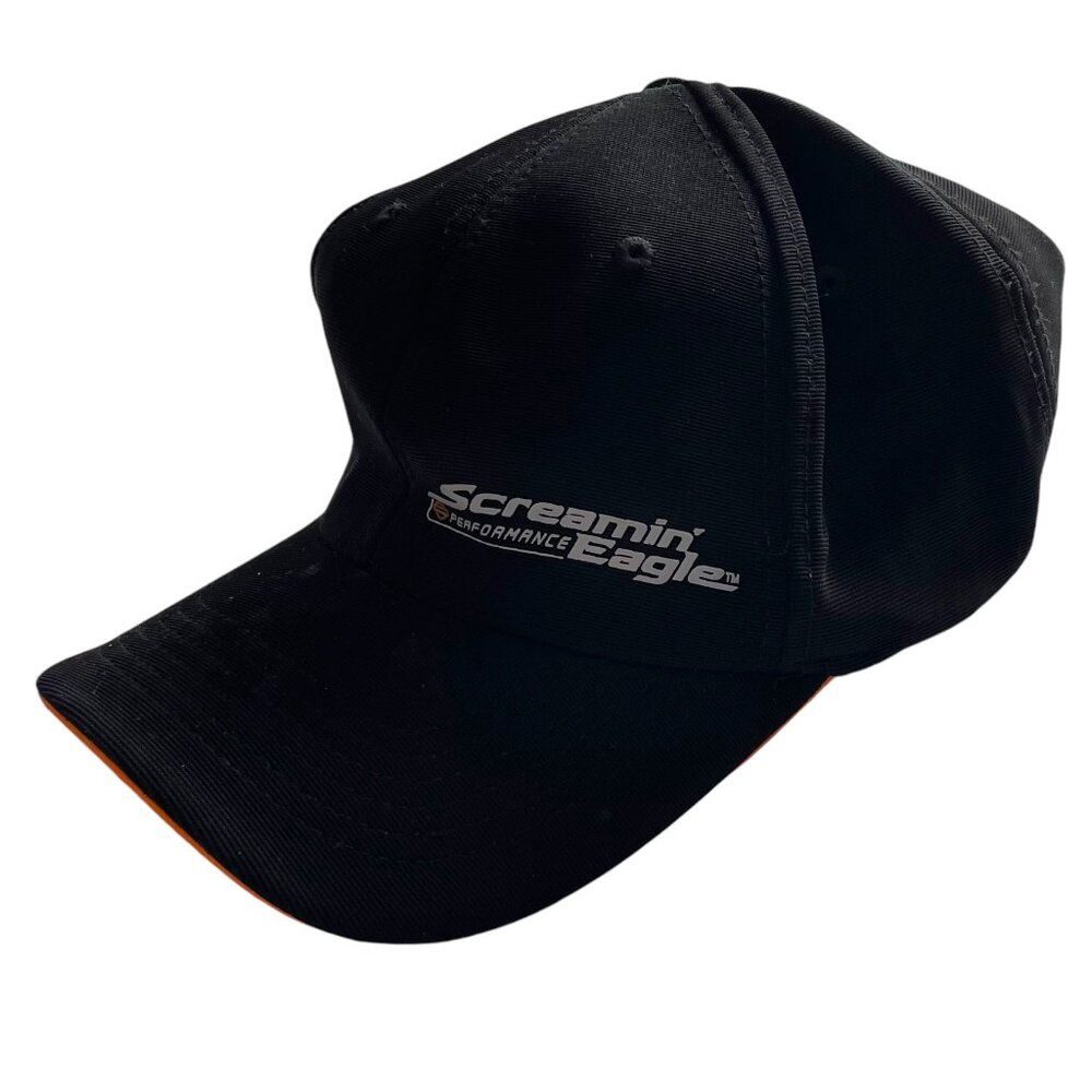 Harley Davidson Motorcycles Fitted Baseball Hat Cap L/XL Black Screamin' Eagles